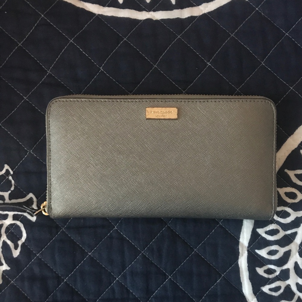Kate Spade silver wallet